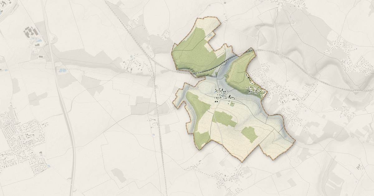 Portrait cartographique de La Trinité : relief, eau, forêts, bâti et voies, calculés à partir des données de l'IGN
