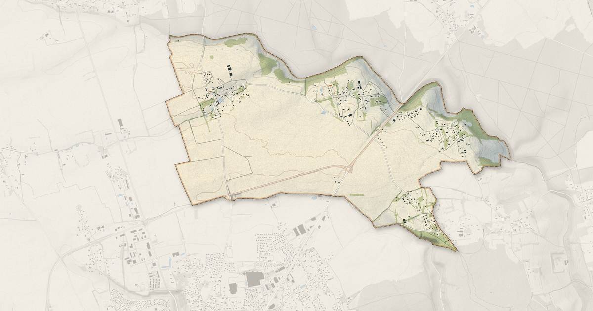 Portrait cartographique de Valailles : relief, eau, forêts, bâti et voies, calculés à partir des données de l'IGN