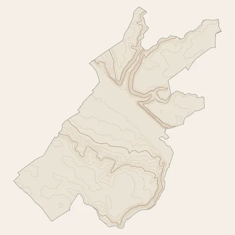 Vernon : courbes de niveau