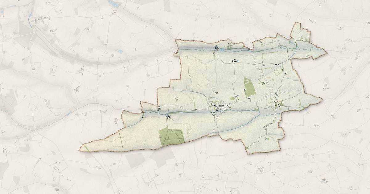 Portrait cartographique de Les Autels-Villevillon : relief, eau, forêts, bâti et voies, calculés à partir des données de l'IGN