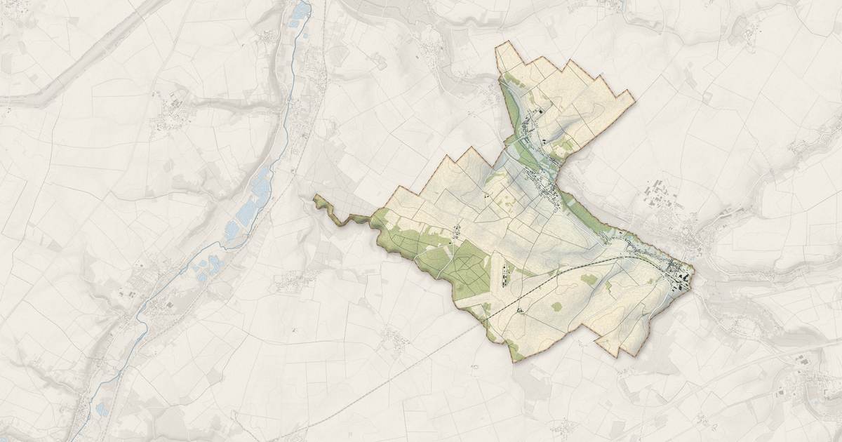 Portrait cartographique de Bailleau-Armenonville : relief, eau, forêts, bâti et voies, calculés à partir des données de l'IGN