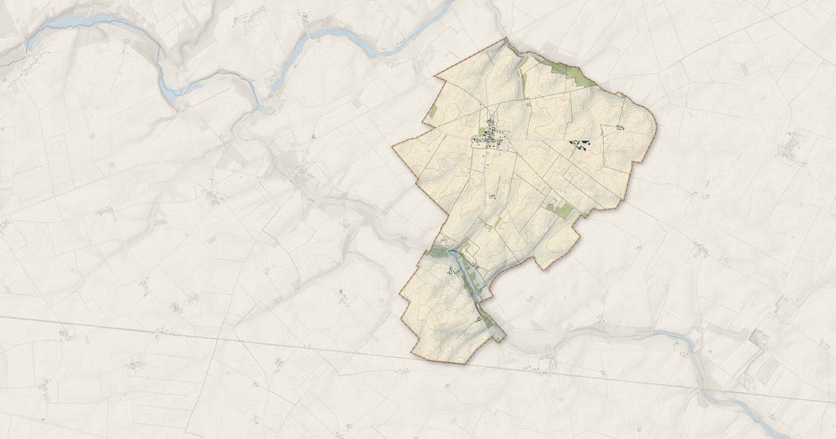 Portrait cartographique de Bazoches-en-Dunois : relief, eau, forêts, bâti et voies, calculés à partir des données de l'IGN