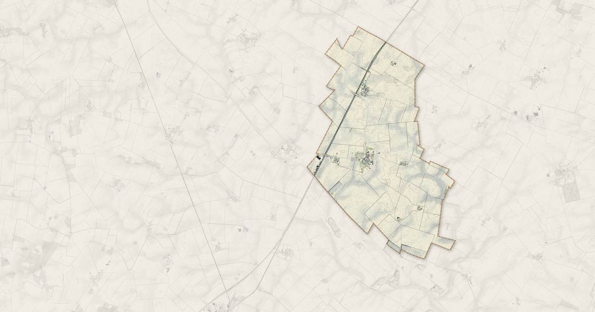 Portrait cartographique de Boisville-la-Saint-Père : relief, eau, forêts, bâti et voies, calculés à partir des données de l'IGN
