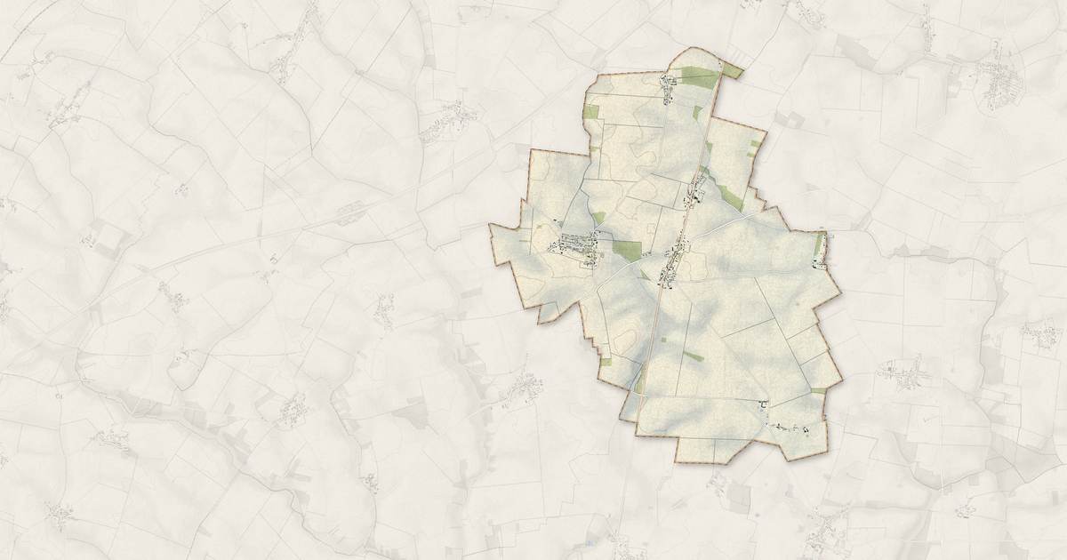 Portrait cartographique de La Bourdinière-Saint-Loup : relief, eau, forêts, bâti et voies, calculés à partir des données de l'IGN