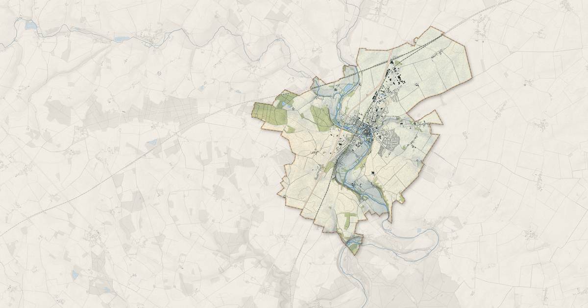 Portrait cartographique de Bonneval : relief, eau, forêts, bâti et voies, calculés à partir des données de l'IGN