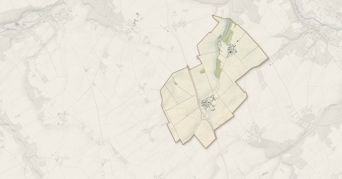 Portrait cartographique de Le Boullay-Mivoye : relief, eau, forêts, bâti et voies, calculés à partir des données de l'IGN