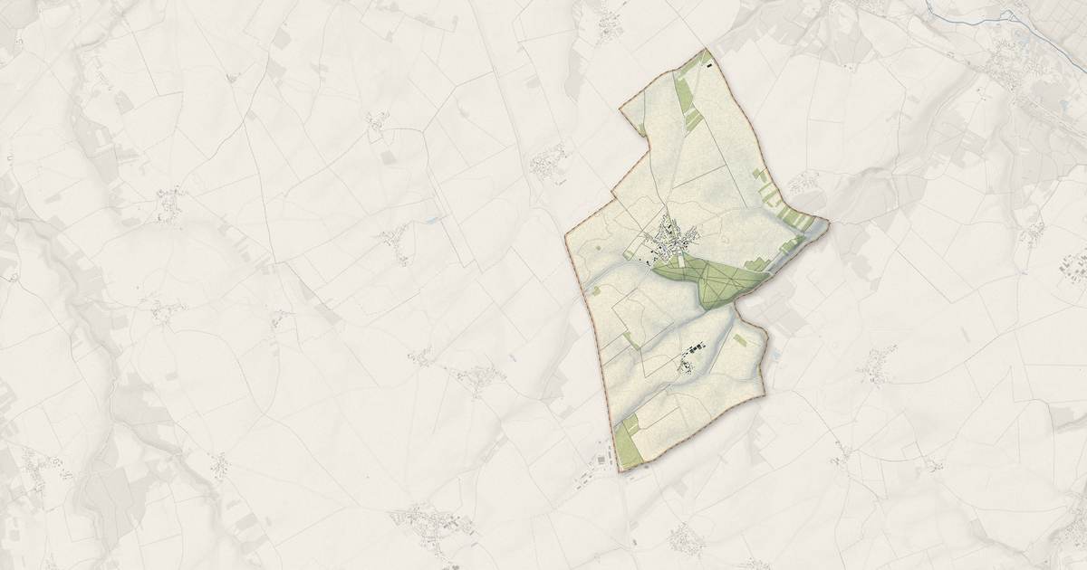 Portrait cartographique de Le Boullay-Thierry : relief, eau, forêts, bâti et voies, calculés à partir des données de l'IGN