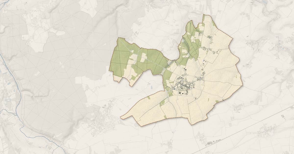Portrait cartographique de Bû : relief, eau, forêts, bâti et voies, calculés à partir des données de l'IGN