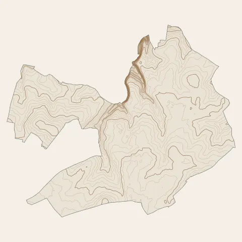 Bû : courbes de niveau
