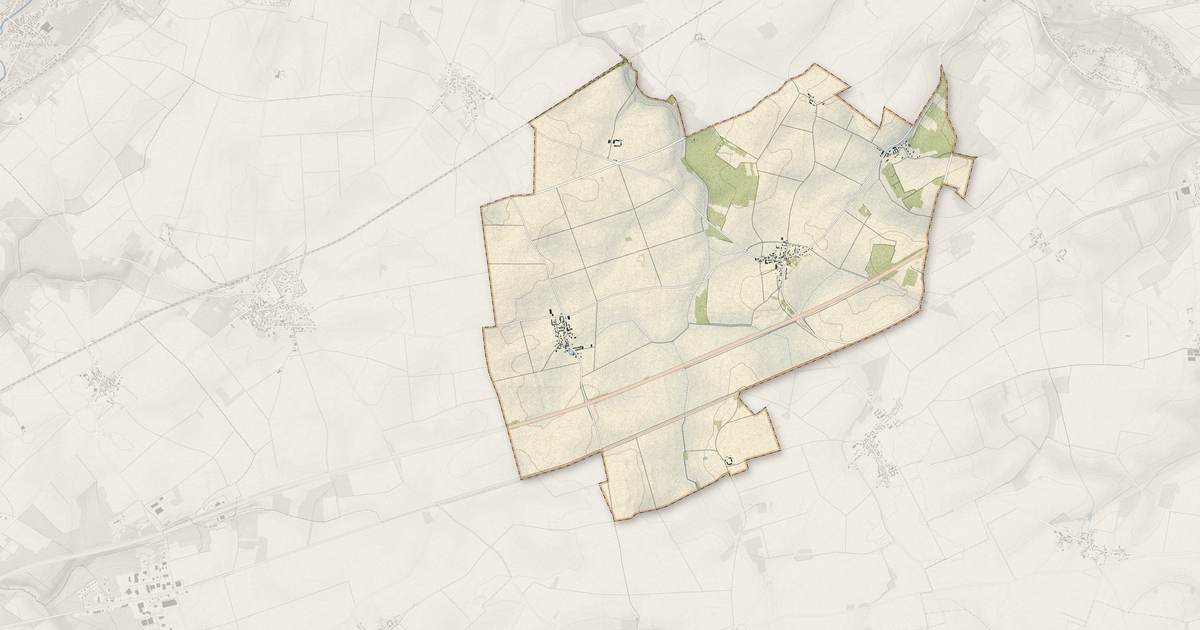 Portrait cartographique de Champseru : relief, eau, forêts, bâti et voies, calculés à partir des données de l'IGN