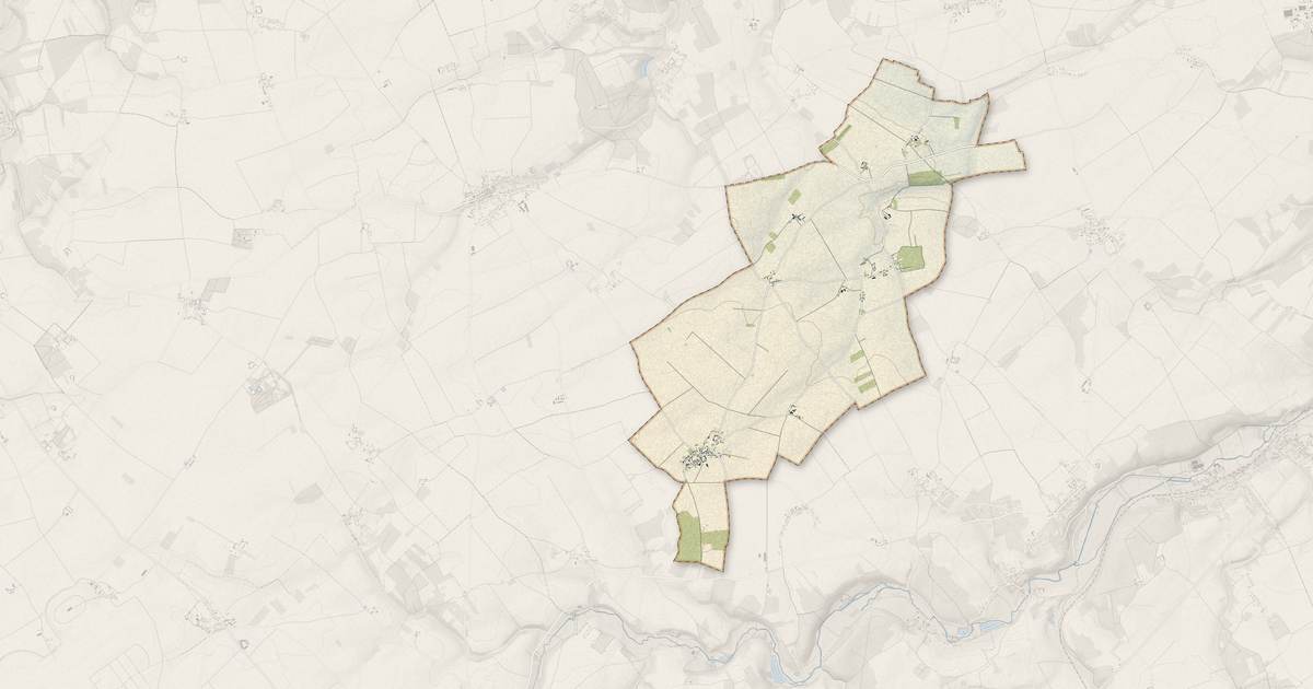 Portrait cartographique de Châtaincourt : relief, eau, forêts, bâti et voies, calculés à partir des données de l'IGN