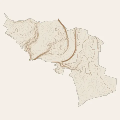 Châteaudun : courbes de niveau