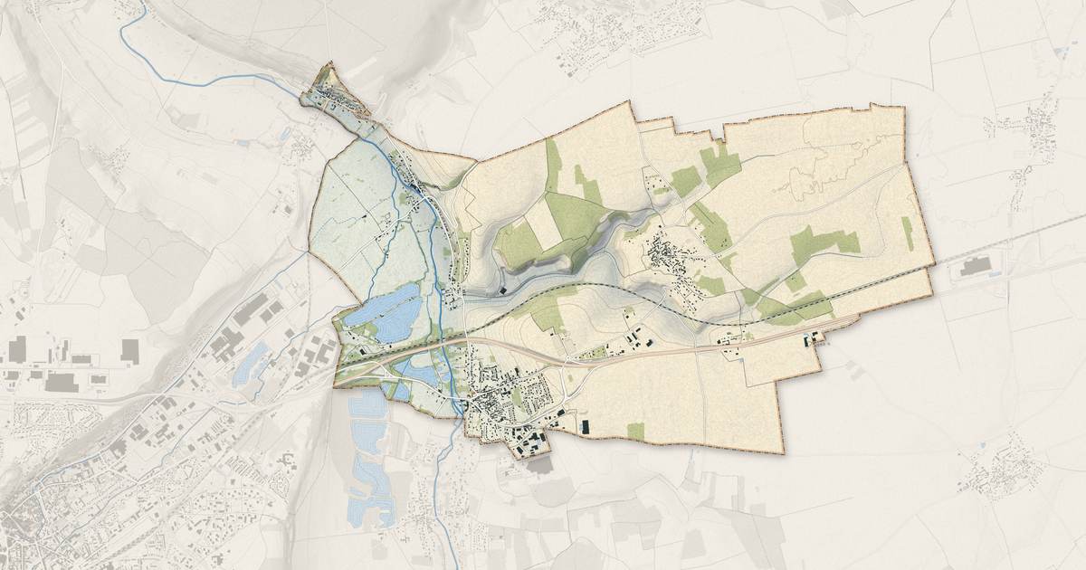 Portrait cartographique de Cherisy : relief, eau, forêts, bâti et voies, calculés à partir des données de l'IGN
