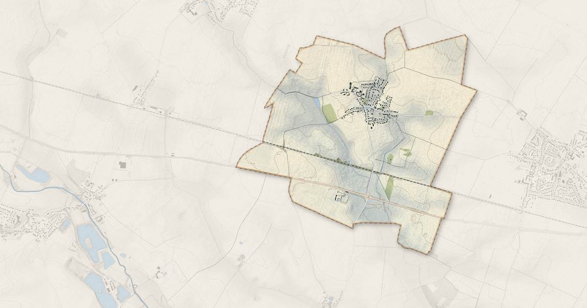 Portrait cartographique de Cintray : relief, eau, forêts, bâti et voies, calculés à partir des données de l'IGN