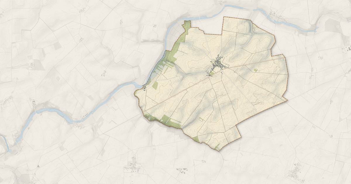 Portrait cartographique de Cormainville : relief, eau, forêts, bâti et voies, calculés à partir des données de l'IGN