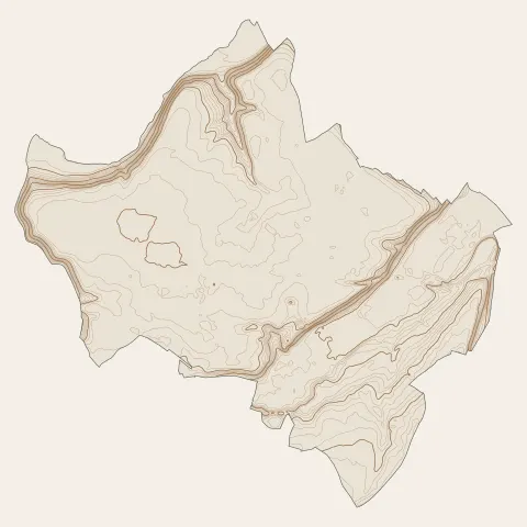 Dreux : courbes de niveau