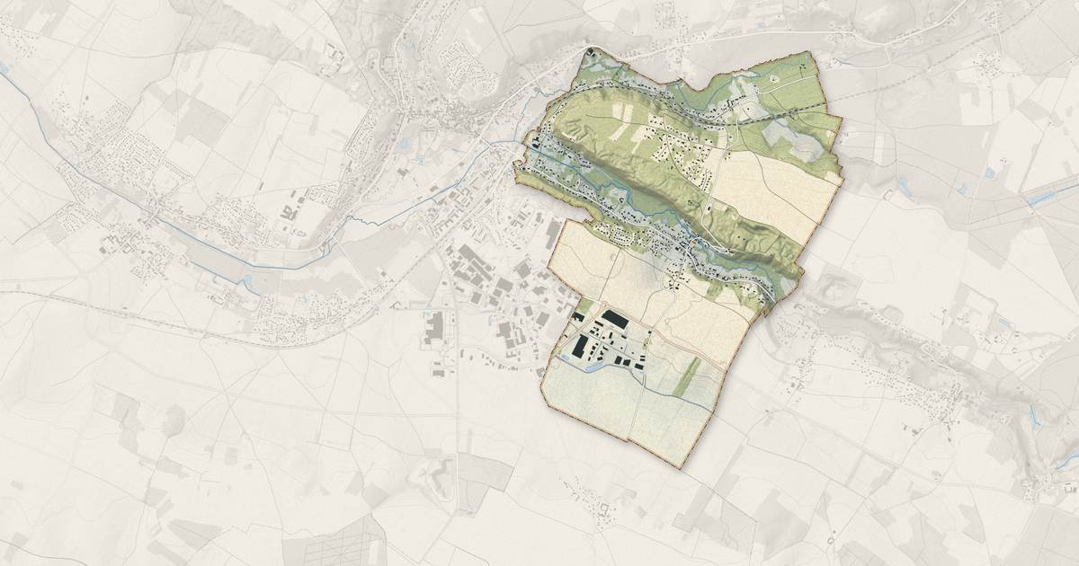 Portrait cartographique de Droue-sur-Drouette : relief, eau, forêts, bâti et voies, calculés à partir des données de l'IGN