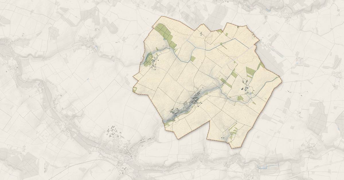 Portrait cartographique de Écrosnes : relief, eau, forêts, bâti et voies, calculés à partir des données de l'IGN