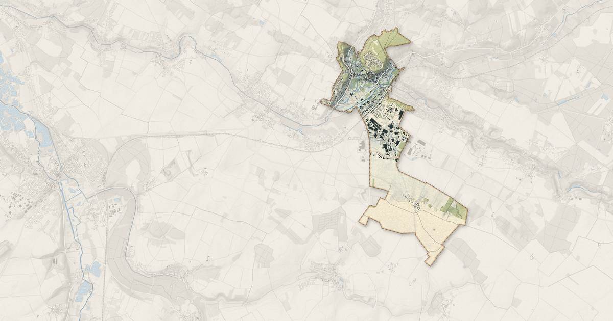 Portrait cartographique de Épernon : relief, eau, forêts, bâti et voies, calculés à partir des données de l'IGN