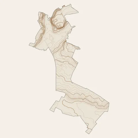 Épernon : courbes de niveau