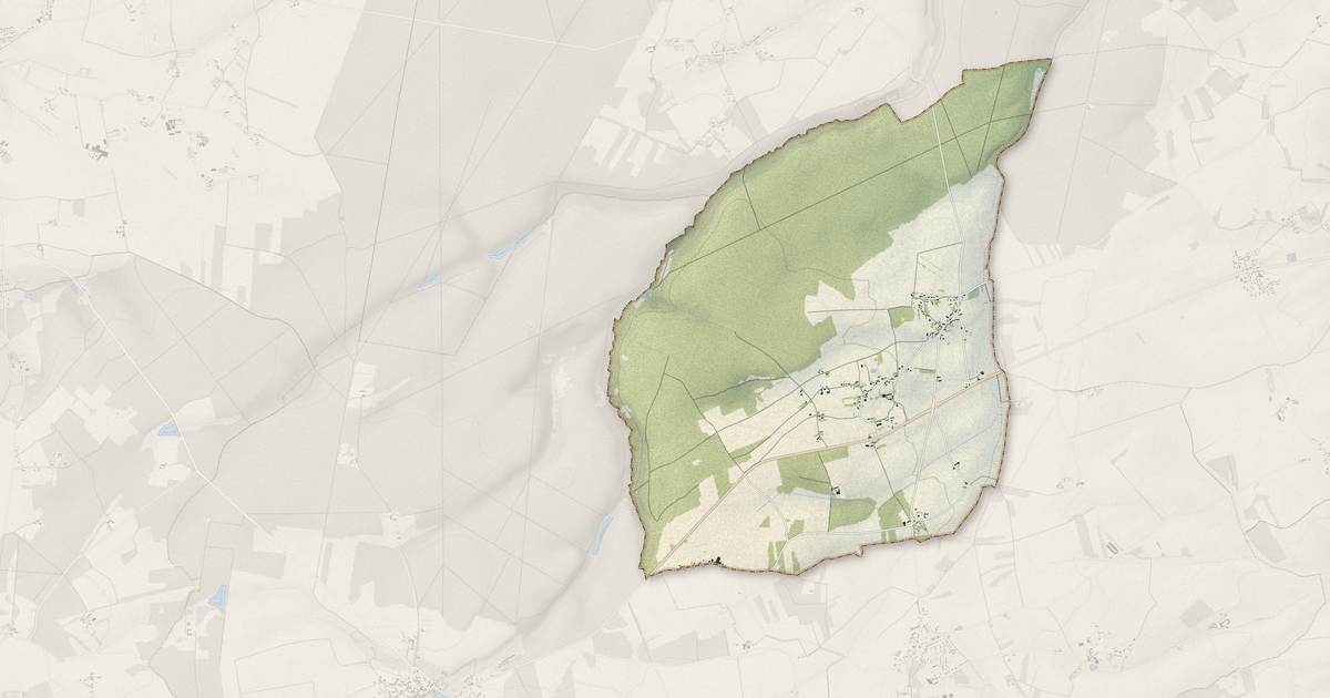 Portrait cartographique de Friaize : relief, eau, forêts, bâti et voies, calculés à partir des données de l'IGN