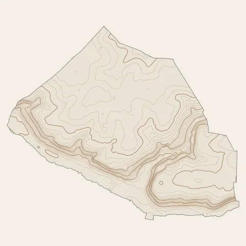 Gallardon : courbes de niveau