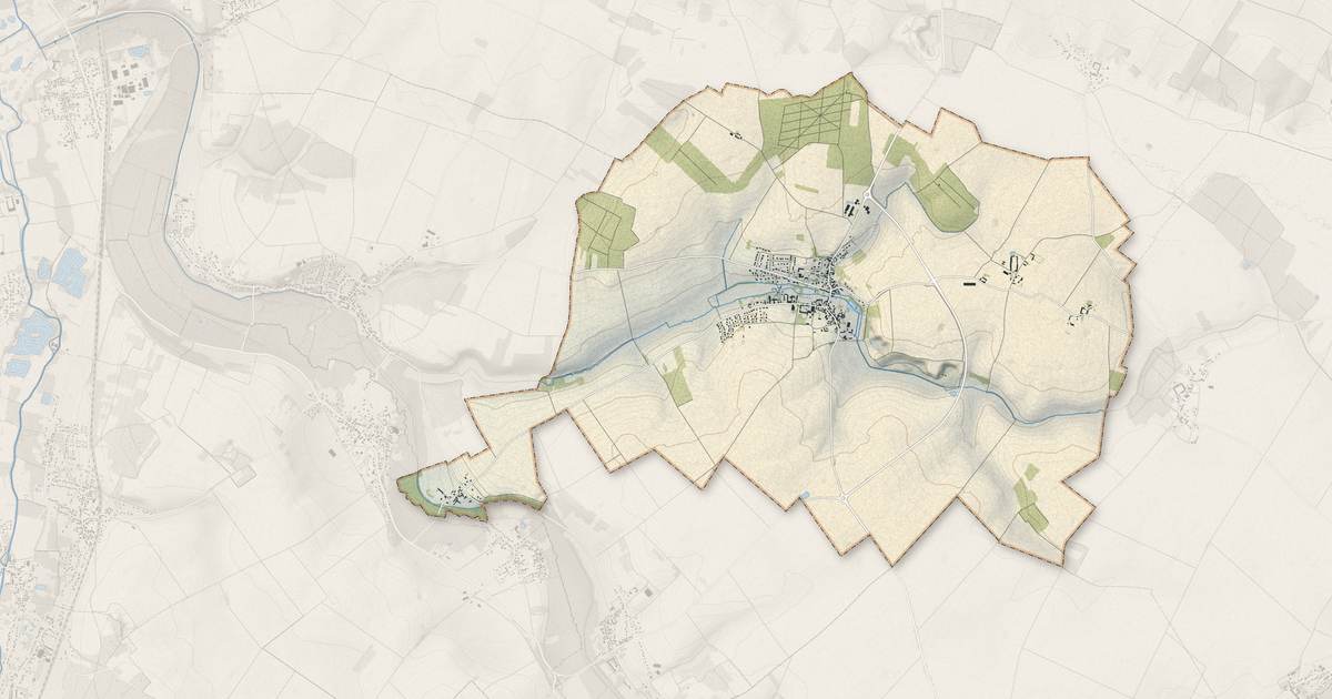 Portrait cartographique de Gas : relief, eau, forêts, bâti et voies, calculés à partir des données de l'IGN