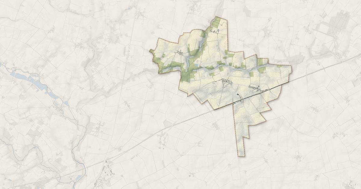 Portrait cartographique de Le Gault-Saint-Denis : relief, eau, forêts, bâti et voies, calculés à partir des données de l'IGN