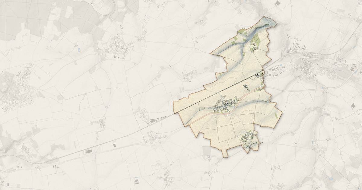 Portrait cartographique de Goussainville : relief, eau, forêts, bâti et voies, calculés à partir des données de l'IGN