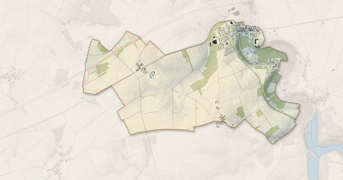 Portrait cartographique de Le Gué-de-Longroi : relief, eau, forêts, bâti et voies, calculés à partir des données de l'IGN