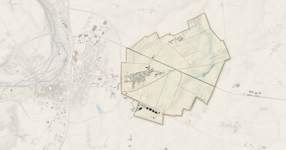 Portrait cartographique de Jallans : relief, eau, forêts, bâti et voies, calculés à partir des données de l'IGN