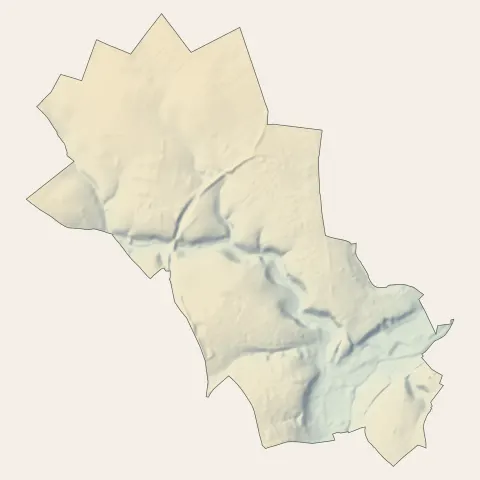 Lèves : relief
