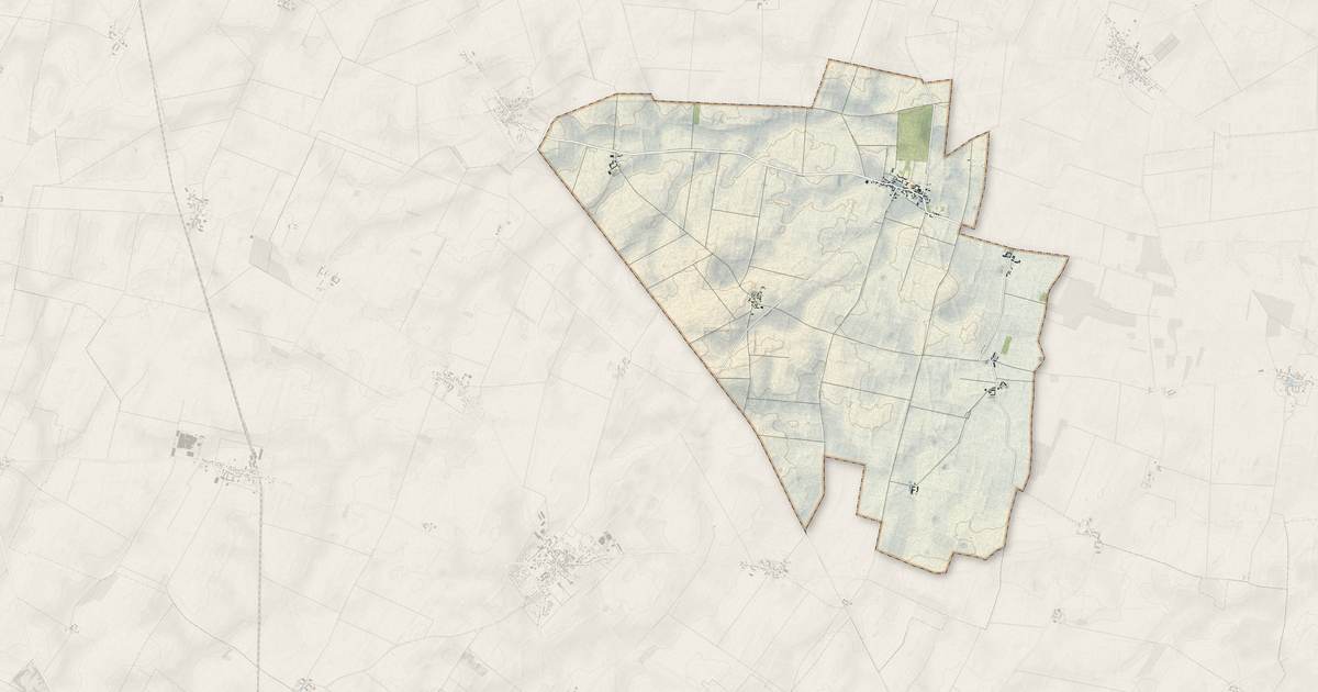 Portrait cartographique de Lumeau : relief, eau, forêts, bâti et voies, calculés à partir des données de l'IGN