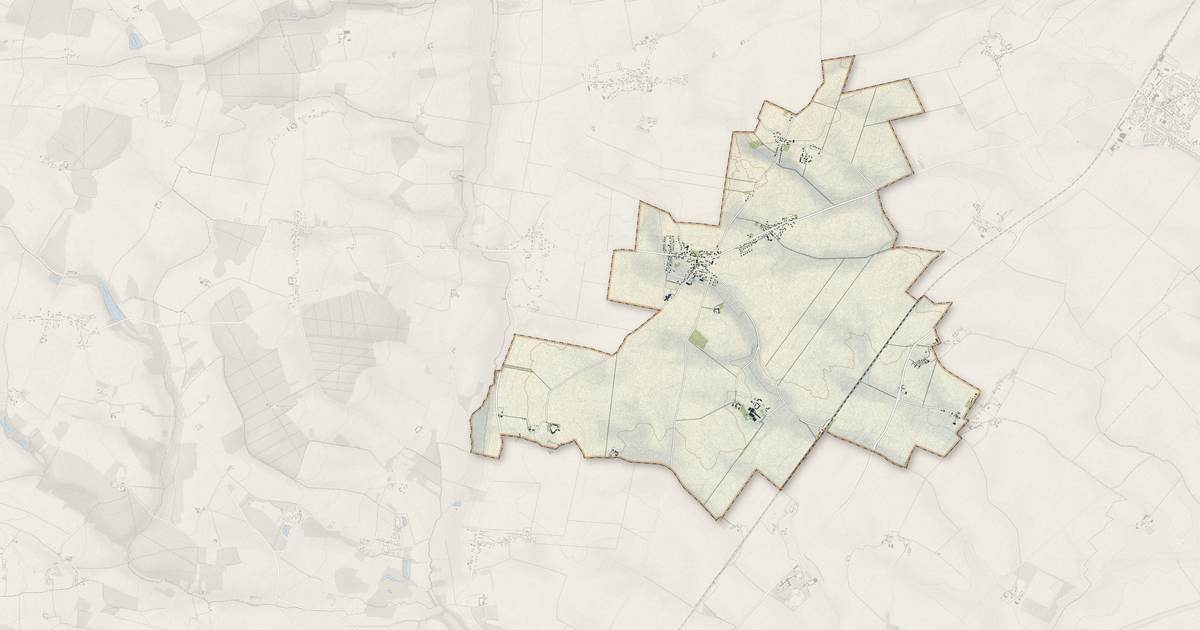 Portrait cartographique de Magny : relief, eau, forêts, bâti et voies, calculés à partir des données de l'IGN