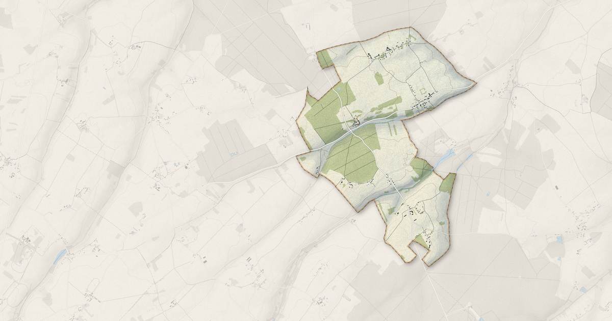 Portrait cartographique de La Mancelière : relief, eau, forêts, bâti et voies, calculés à partir des données de l'IGN