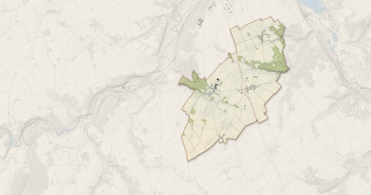 Portrait cartographique de Marville-Moutiers-Brûlé : relief, eau, forêts, bâti et voies, calculés à partir des données de l'IGN