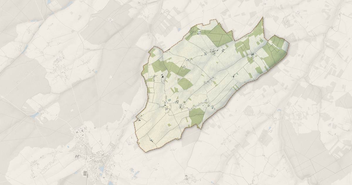 Portrait cartographique de Le Mesnil-Thomas : relief, eau, forêts, bâti et voies, calculés à partir des données de l'IGN