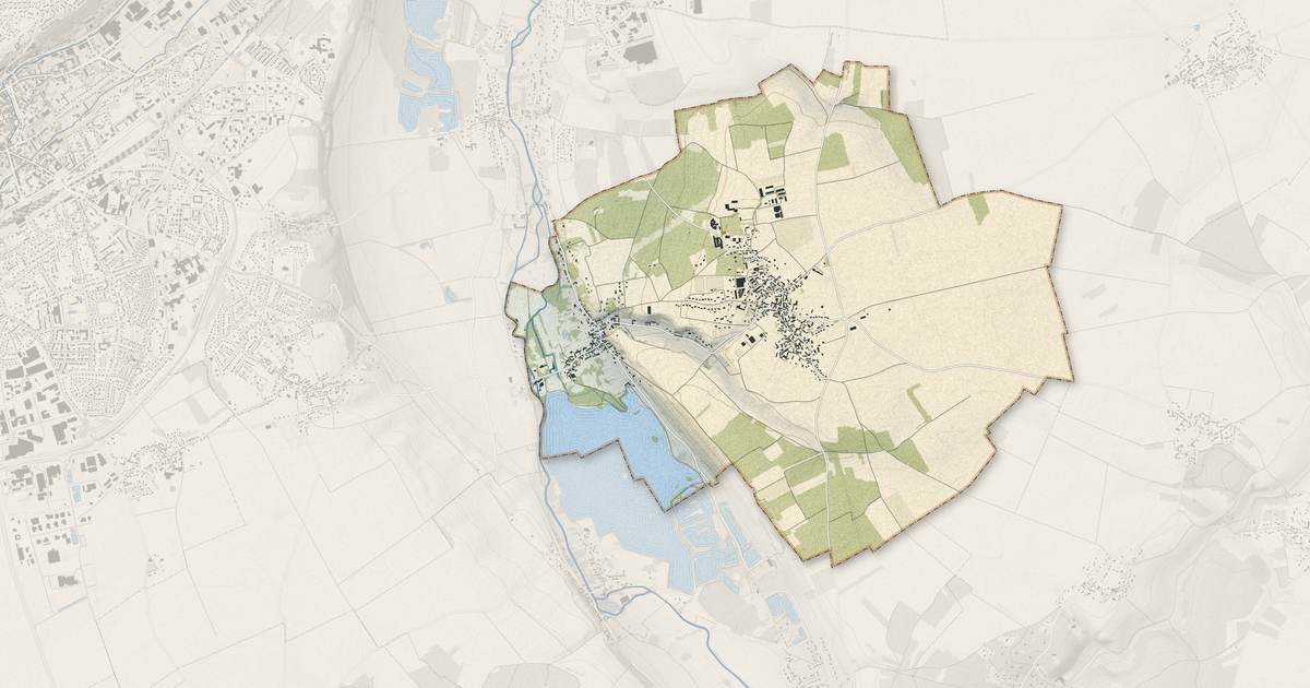 Portrait cartographique de Mézières-en-Drouais : relief, eau, forêts, bâti et voies, calculés à partir des données de l'IGN