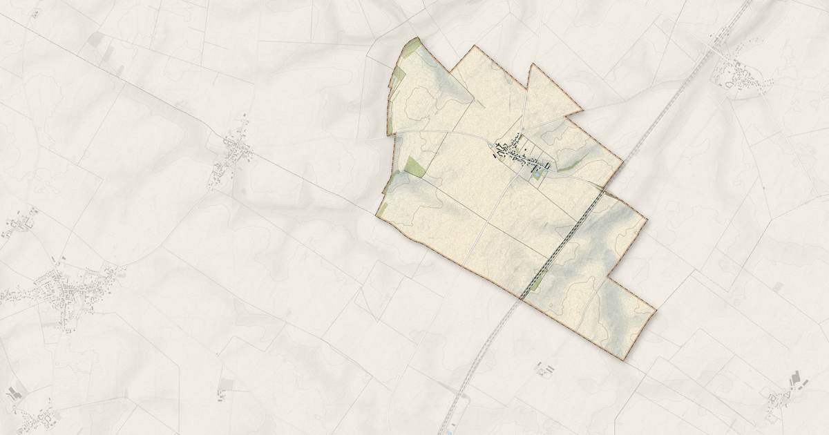 Portrait cartographique de Moinville-la-Jeulin : relief, eau, forêts, bâti et voies, calculés à partir des données de l'IGN