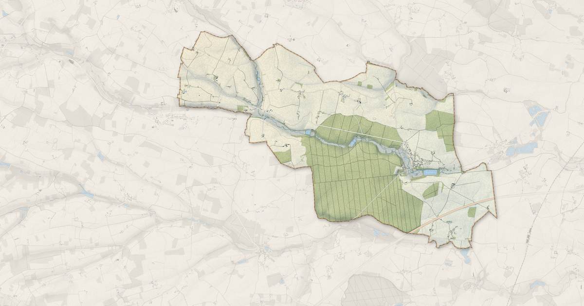 Portrait cartographique de Montigny-le-Chartif : relief, eau, forêts, bâti et voies, calculés à partir des données de l'IGN
