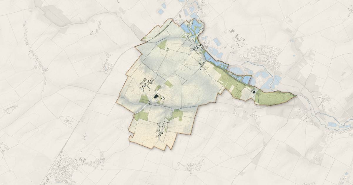 Portrait cartographique de Nogent-sur-Eure : relief, eau, forêts, bâti et voies, calculés à partir des données de l'IGN