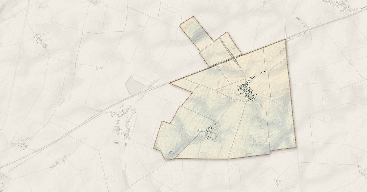 Portrait cartographique de Pré-Saint-Martin : relief, eau, forêts, bâti et voies, calculés à partir des données de l'IGN