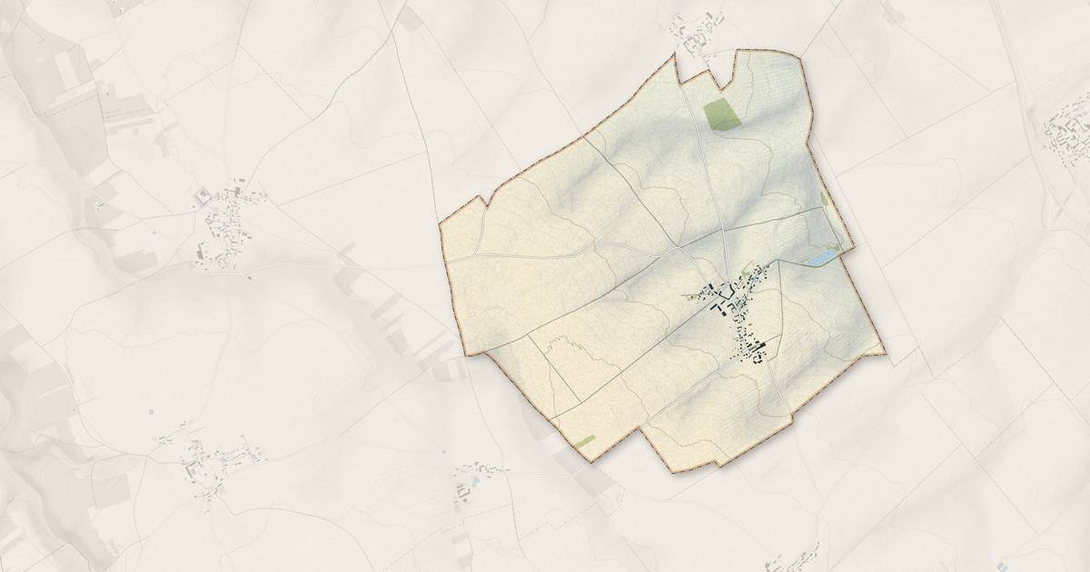 Portrait cartographique de Puiseux : relief, eau, forêts, bâti et voies, calculés à partir des données de l'IGN