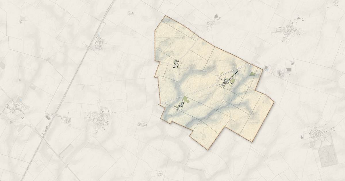 Portrait cartographique de Réclainville : relief, eau, forêts, bâti et voies, calculés à partir des données de l'IGN