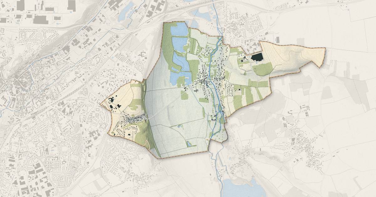 Portrait cartographique de Sainte-Gemme-Moronval : relief, eau, forêts, bâti et voies, calculés à partir des données de l'IGN