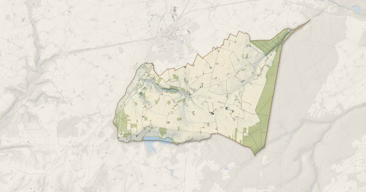 Portrait cartographique de Saint-Éliph : relief, eau, forêts, bâti et voies, calculés à partir des données de l'IGN