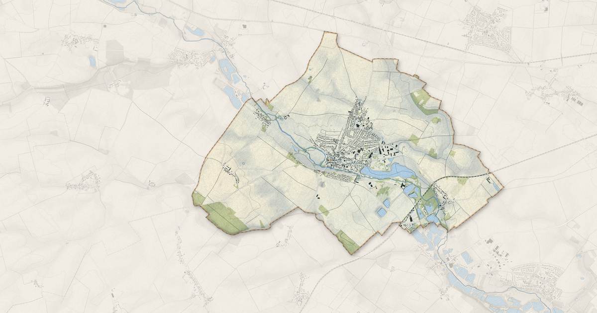 Portrait cartographique de Saint-Georges-sur-Eure : relief, eau, forêts, bâti et voies, calculés à partir des données de l'IGN
