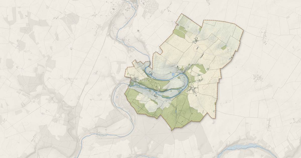Portrait cartographique de Saint-Maur-sur-le-Loir : relief, eau, forêts, bâti et voies, calculés à partir des données de l'IGN