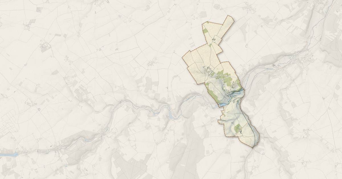 Portrait cartographique de Saulnières : relief, eau, forêts, bâti et voies, calculés à partir des données de l'IGN