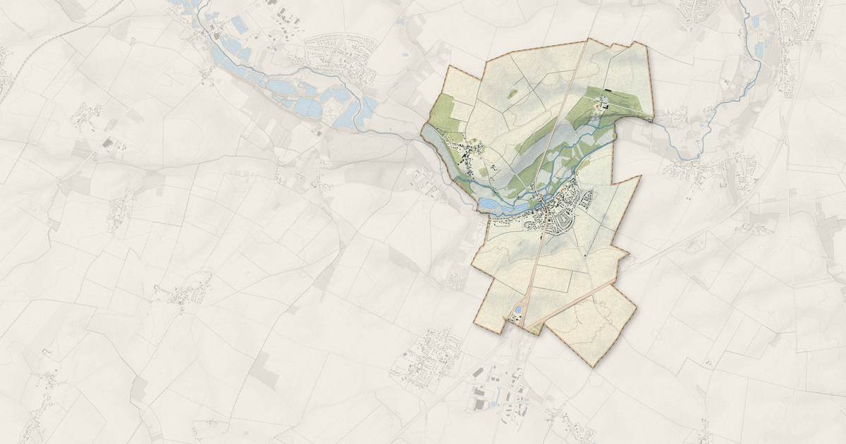 Portrait cartographique de Thivars : relief, eau, forêts, bâti et voies, calculés à partir des données de l'IGN